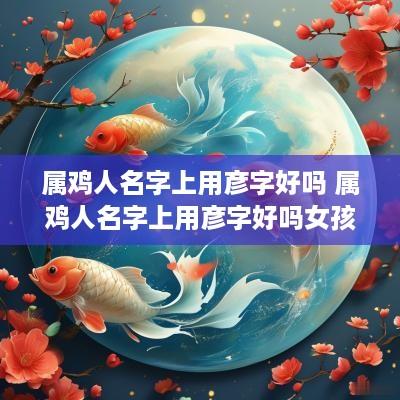 属鸡人名字上用彦字好吗 属鸡人名字上用彦字好吗女孩