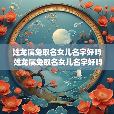 姓龙属兔取名女儿名字好吗 姓龙属兔取名女儿名字好吗怎么取