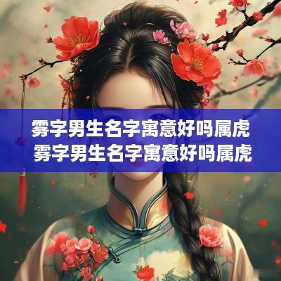 雾字男生名字寓意好吗属虎 雾字男生名字寓意好吗属虎的