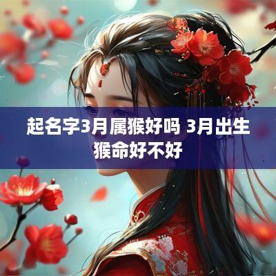 起名字3月属猴好吗 3月出生猴命好不好