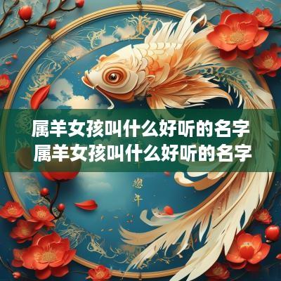 属羊女孩叫什么好听的名字 属羊女孩叫什么好听的名字大全