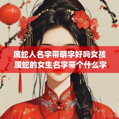 属蛇人名字带明字好吗女孩 属蛇的女生名字带个什么字好?
