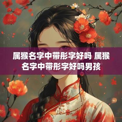 属猴名字中带彤字好吗 属猴名字中带彤字好吗男孩