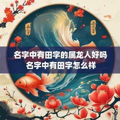 名字中有田字的属龙人好吗 名字中有田字怎么样