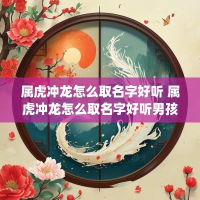 属虎冲龙怎么取名字好听 属虎冲龙怎么取名字好听男孩
