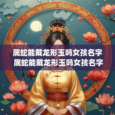 属蛇能戴龙形玉吗女孩名字 属蛇能戴龙形玉吗女孩名字叫什么