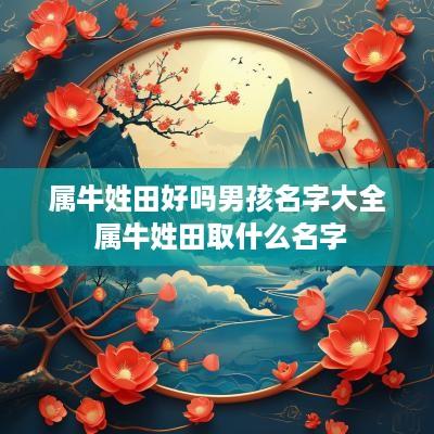 属牛姓田好吗男孩名字大全 属牛姓田取什么名字