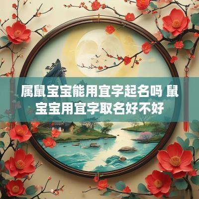 属鼠宝宝能用宜字起名吗 鼠宝宝用宜字取名好不好