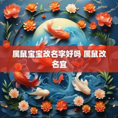 属鼠宝宝改名字好吗 属鼠改名宜