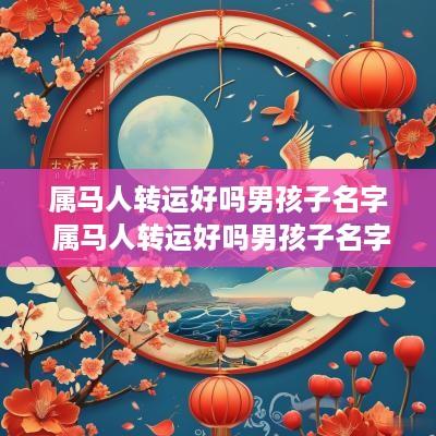 属马人转运好吗男孩子名字 属马人转运好吗男孩子名字叫什么