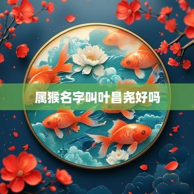 属猴名字叫叶昌尧好吗