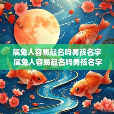 属兔人容易起名吗男孩名字 属兔人容易起名吗男孩名字怎么取