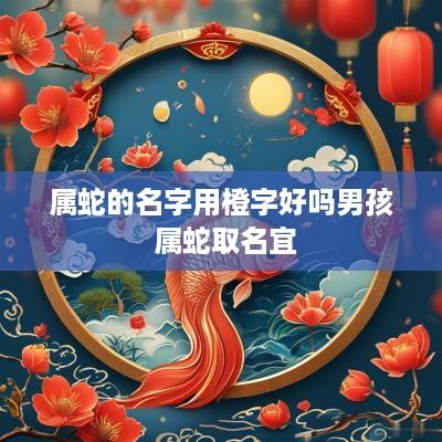 属蛇的名字用橙字好吗男孩 属蛇取名宜