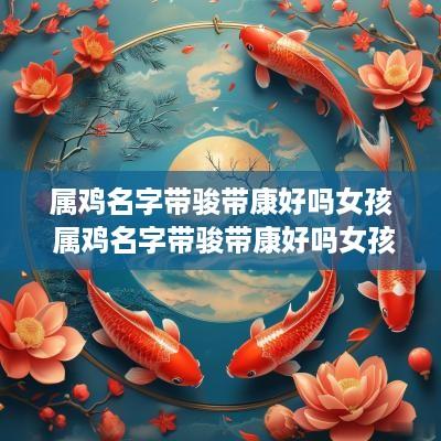 属鸡名字带骏带康好吗女孩 属鸡名字带骏带康好吗女孩子