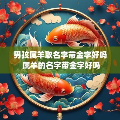 男孩属羊取名字带金字好吗 属羊的名字带金字好吗