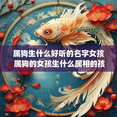 属狗生什么好听的名字女孩 属狗的女孩生什么属相的孩子好