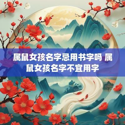 属鼠女孩名字忌用书字吗 属鼠女孩名字不宜用字