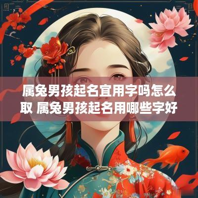 属兔男孩起名宜用字吗怎么取 属兔男孩起名用哪些字好