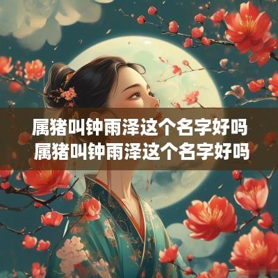 属猪叫钟雨泽这个名字好吗 属猪叫钟雨泽这个名字好吗女孩
