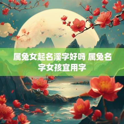 属兔女起名溪字好吗 属兔名字女孩宜用字