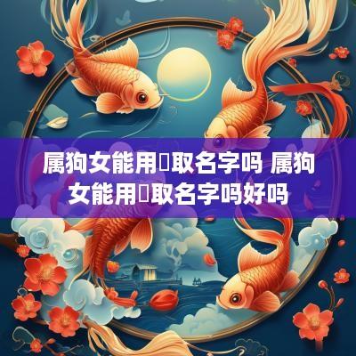 属狗女能用玥取名字吗 属狗女能用玥取名字吗好吗