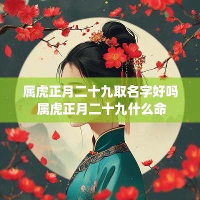 属虎正月二十九取名字好吗 属虎正月二十九什么命