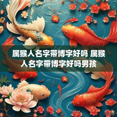属猴人名字带博字好吗 属猴人名字带博字好吗男孩