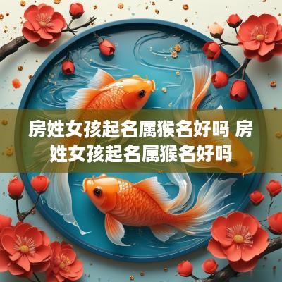 房姓女孩起名属猴名好吗 房姓女孩起名属猴名好吗