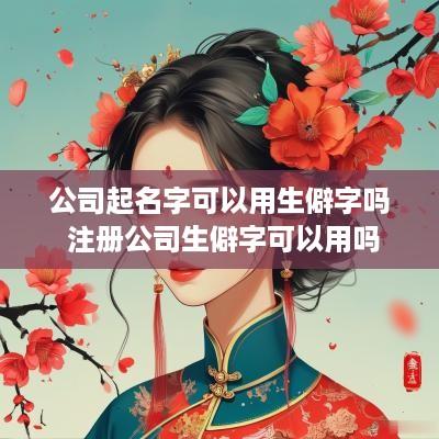 公司起名字可以用生僻字吗 注册公司生僻字可以用吗