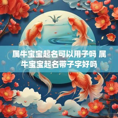 属牛宝宝起名可以用子吗 属牛宝宝起名带子字好吗