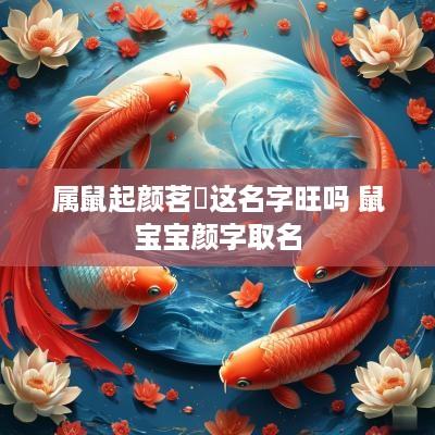 属鼠起颜茗瑄这名字旺吗 鼠宝宝颜字取名