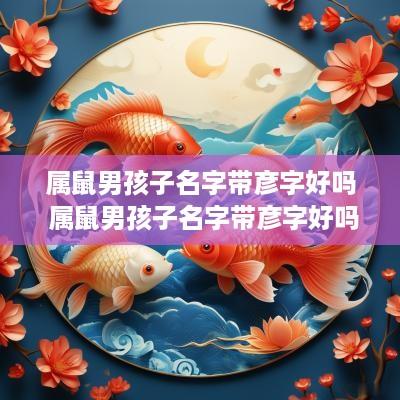 属鼠男孩子名字带彦字好吗 属鼠男孩子名字带彦字好吗