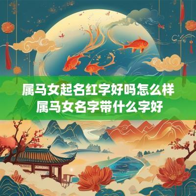 属马女起名红字好吗怎么样 属马女名字带什么字好