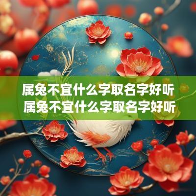 属兔不宜什么字取名字好听 属兔不宜什么字取名字好听点