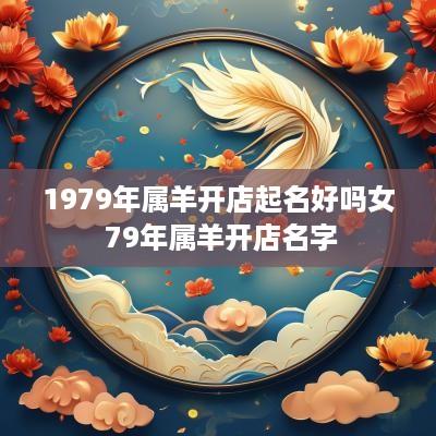 1979年属羊开店起名好吗女 79年属羊开店名字