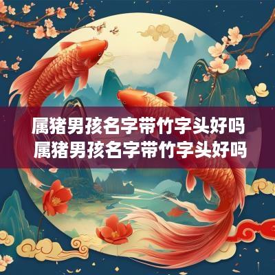属猪男孩名字带竹字头好吗 属猪男孩名字带竹字头好吗怎么取