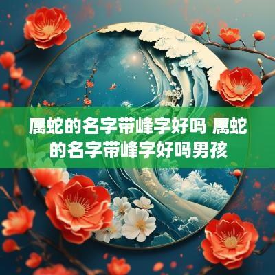 属蛇的名字带峰字好吗 属蛇的名字带峰字好吗男孩