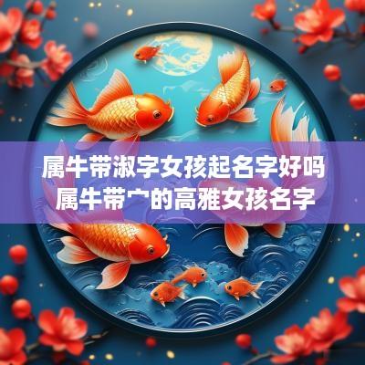 属牛带淑字女孩起名字好吗 属牛带宀的高雅女孩名字
