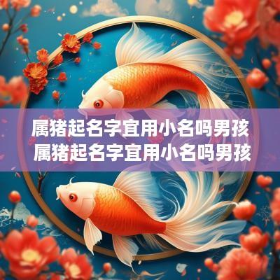 属猪起名字宜用小名吗男孩 属猪起名字宜用小名吗男孩还是女孩