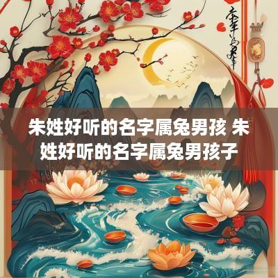 朱姓好听的名字属兔男孩 朱姓好听的名字属兔男孩子