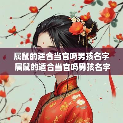 属鼠的适合当官吗男孩名字 属鼠的适合当官吗男孩名字叫什么