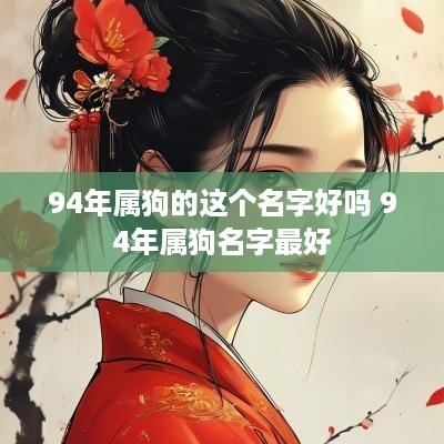 94年属狗的这个名字好吗 94年属狗名字最好