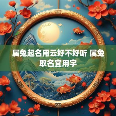 属兔起名用云好不好听 属兔取名宜用字