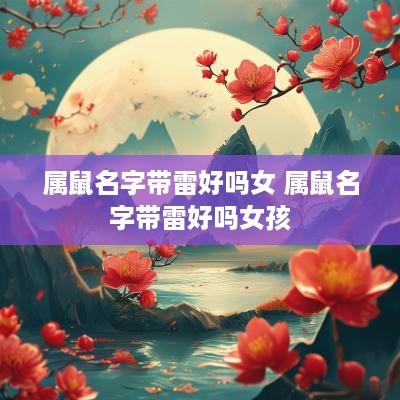 属鼠名字带雷好吗女 属鼠名字带雷好吗女孩