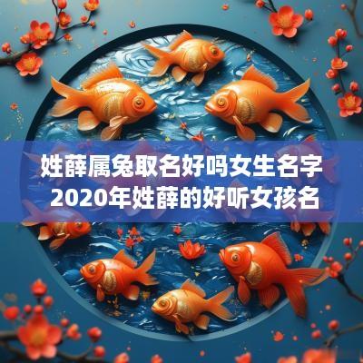 姓薛属兔取名好吗女生名字 2025年姓薛的好听女孩名字