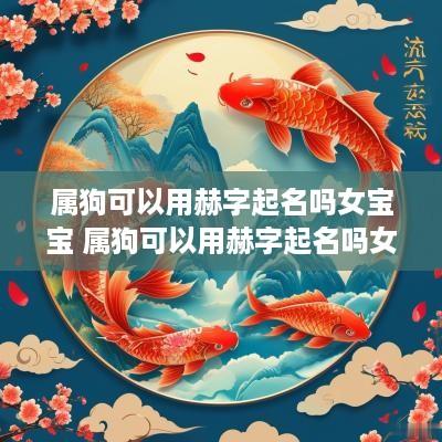 属狗可以用赫字起名吗女宝宝 属狗可以用赫字起名吗女宝宝名字