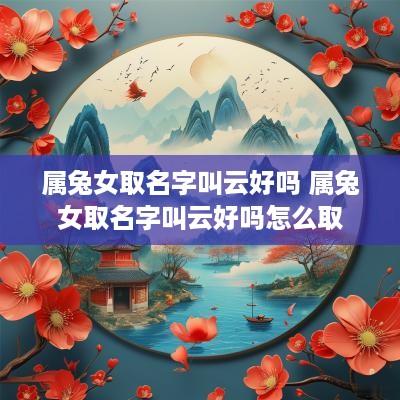 属兔女取名字叫云好吗 属兔女取名字叫云好吗怎么取