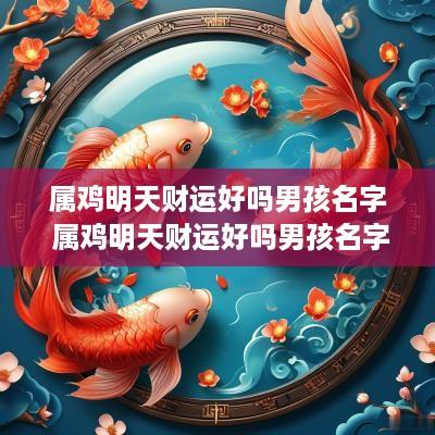 属鸡明天财运好吗男孩名字 属鸡明天财运好吗男孩名字叫什么