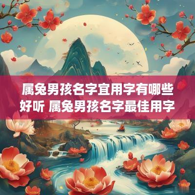 属兔男孩名字宜用字有哪些好听 属兔男孩名字最佳用字