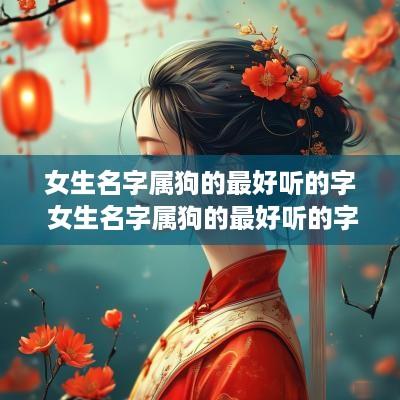女生名字属狗的最好听的字 女生名字属狗的最好听的字是什么